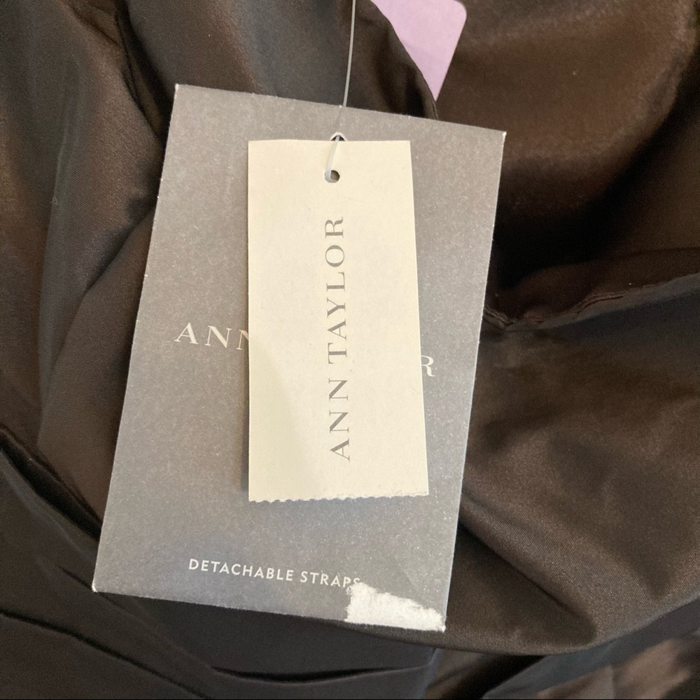 NWT Ann Taylor Brown Strapless Dress, 6 - Picture 6 of 6